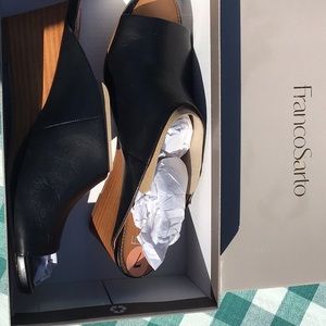 Franco Sarto Dublin Black Slide NWT